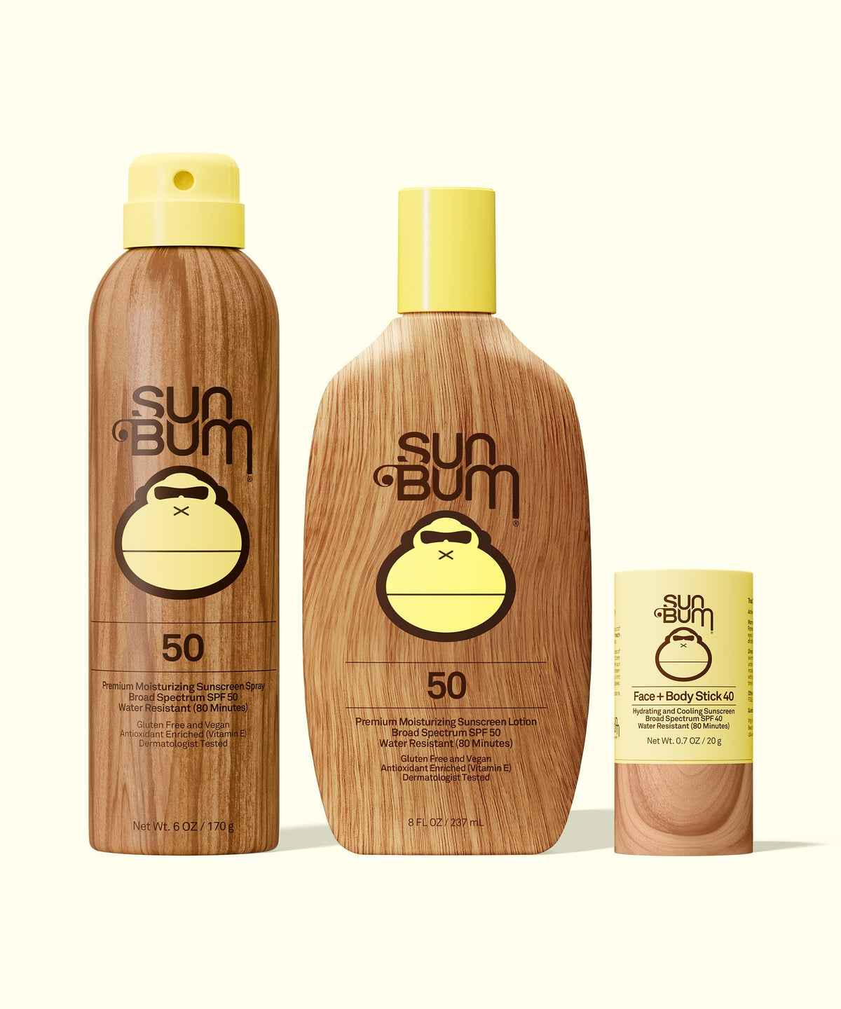 SPF 50 Spray + Lotion + Face and Body Stick 40 Bundle H2